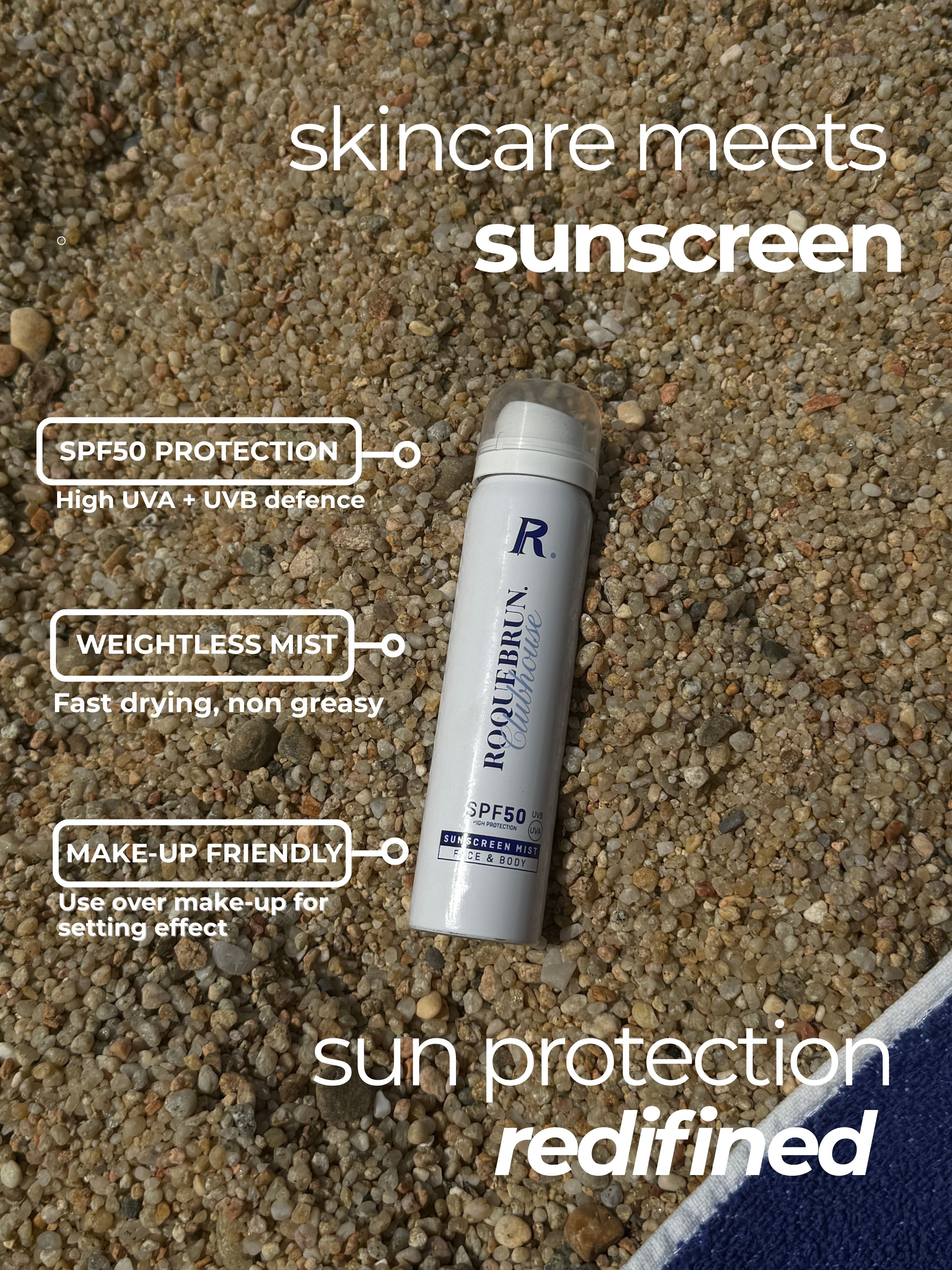 GOLF x ROQUEBRUN. face mist SPF50