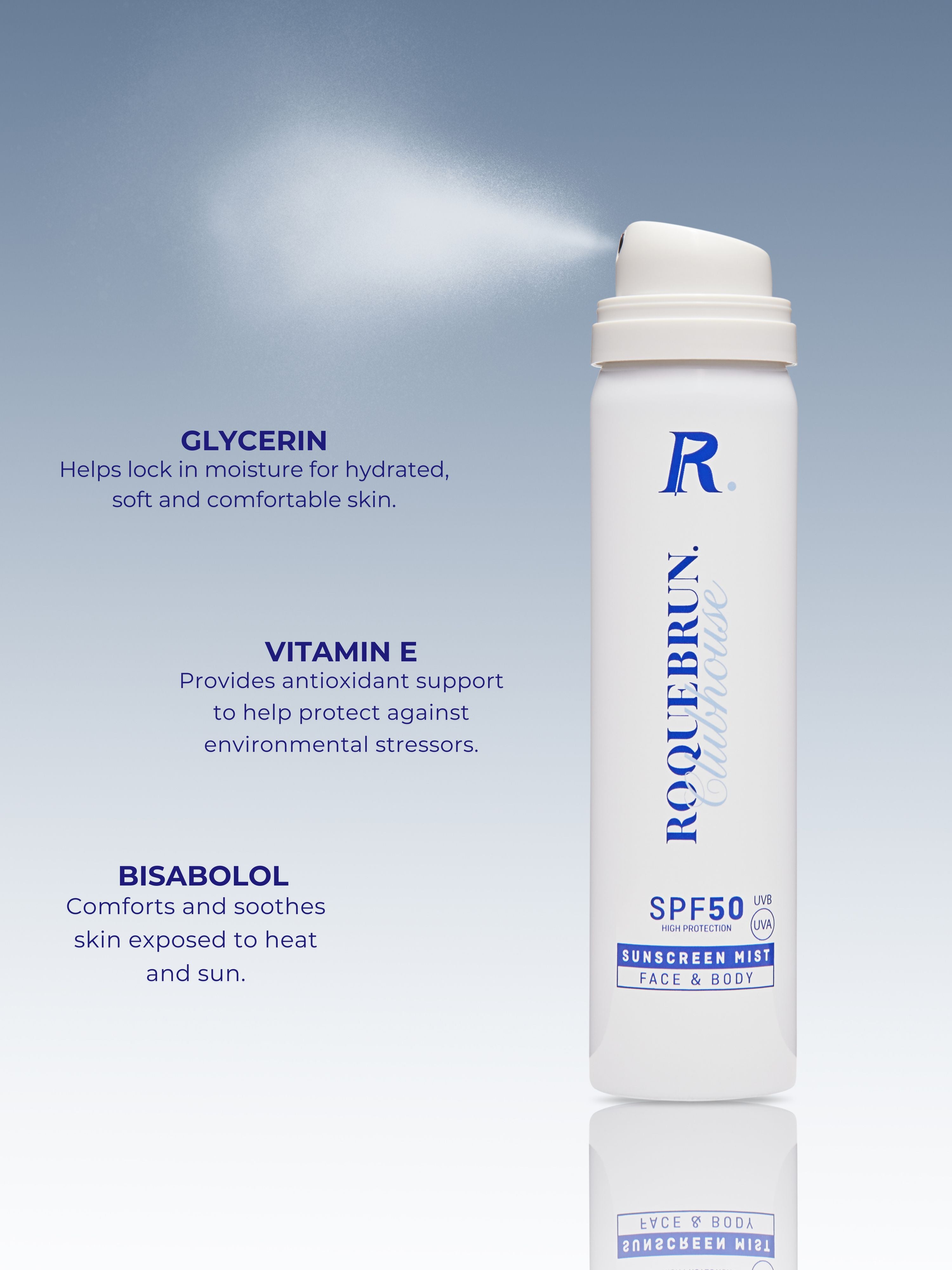 GOLF x ROQUEBRUN. gezichtsspray SPF50