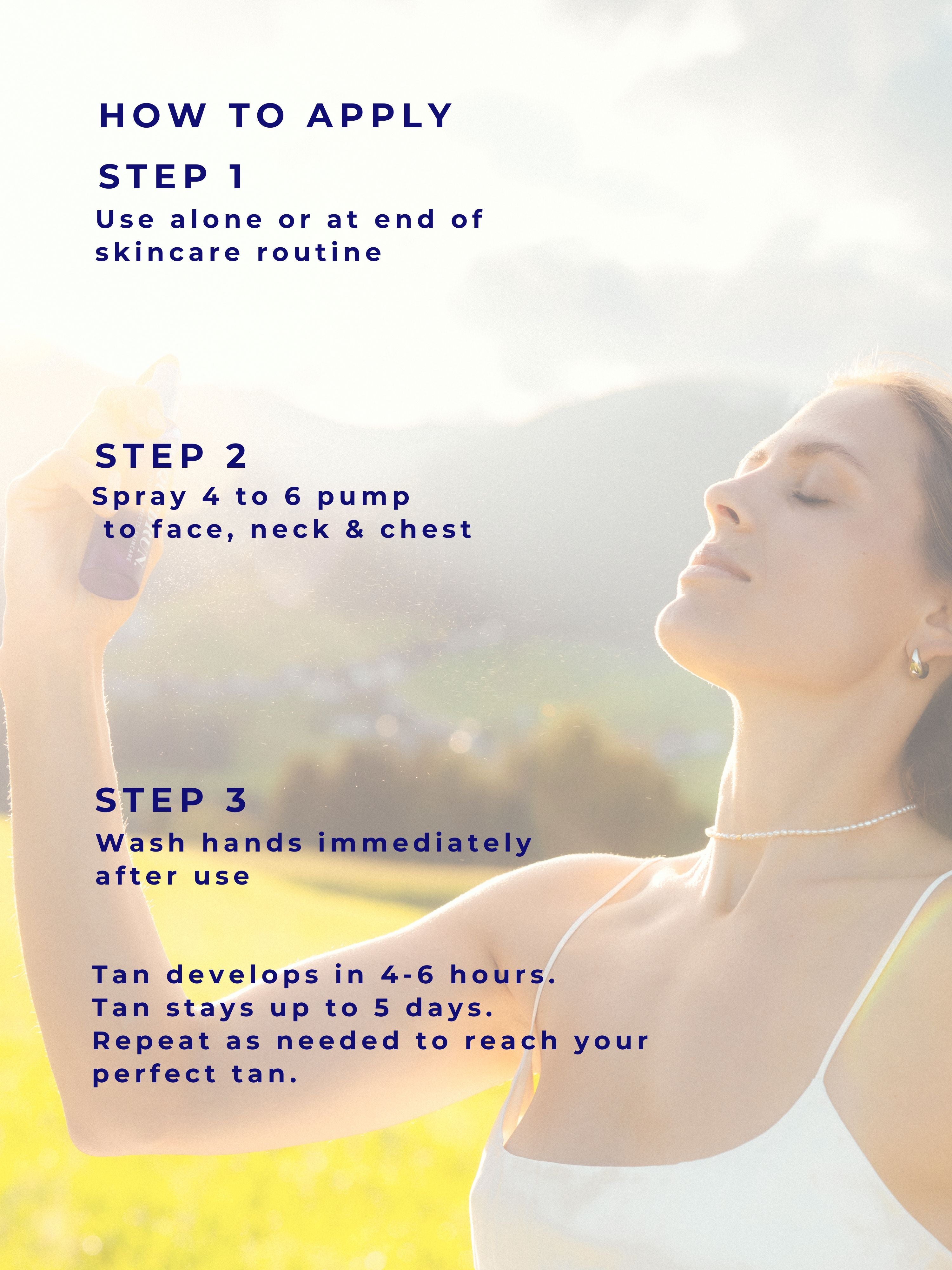 Gesichtsspray mit Selbstbräuner