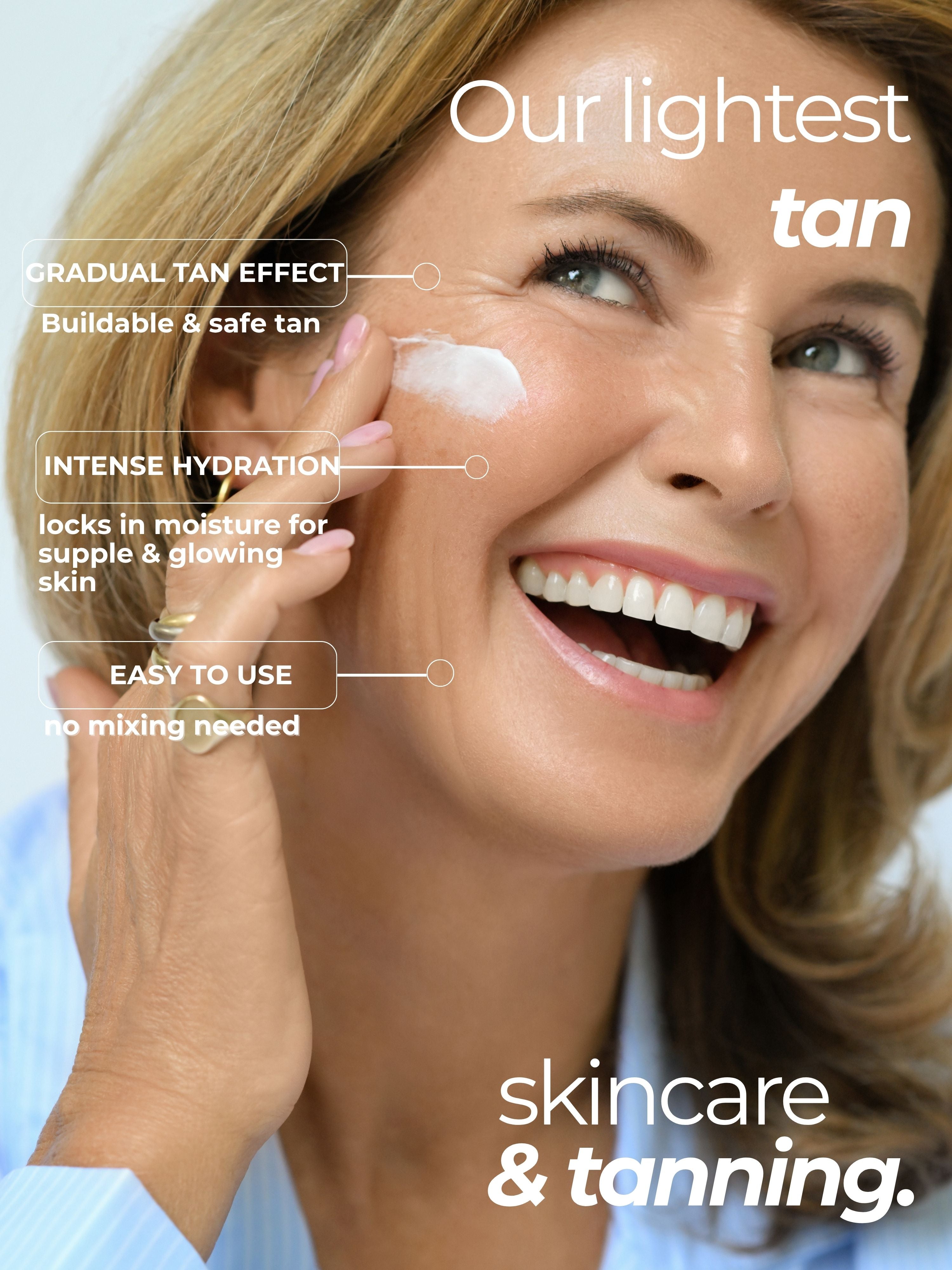 Mini Night restore face cream gradual tan