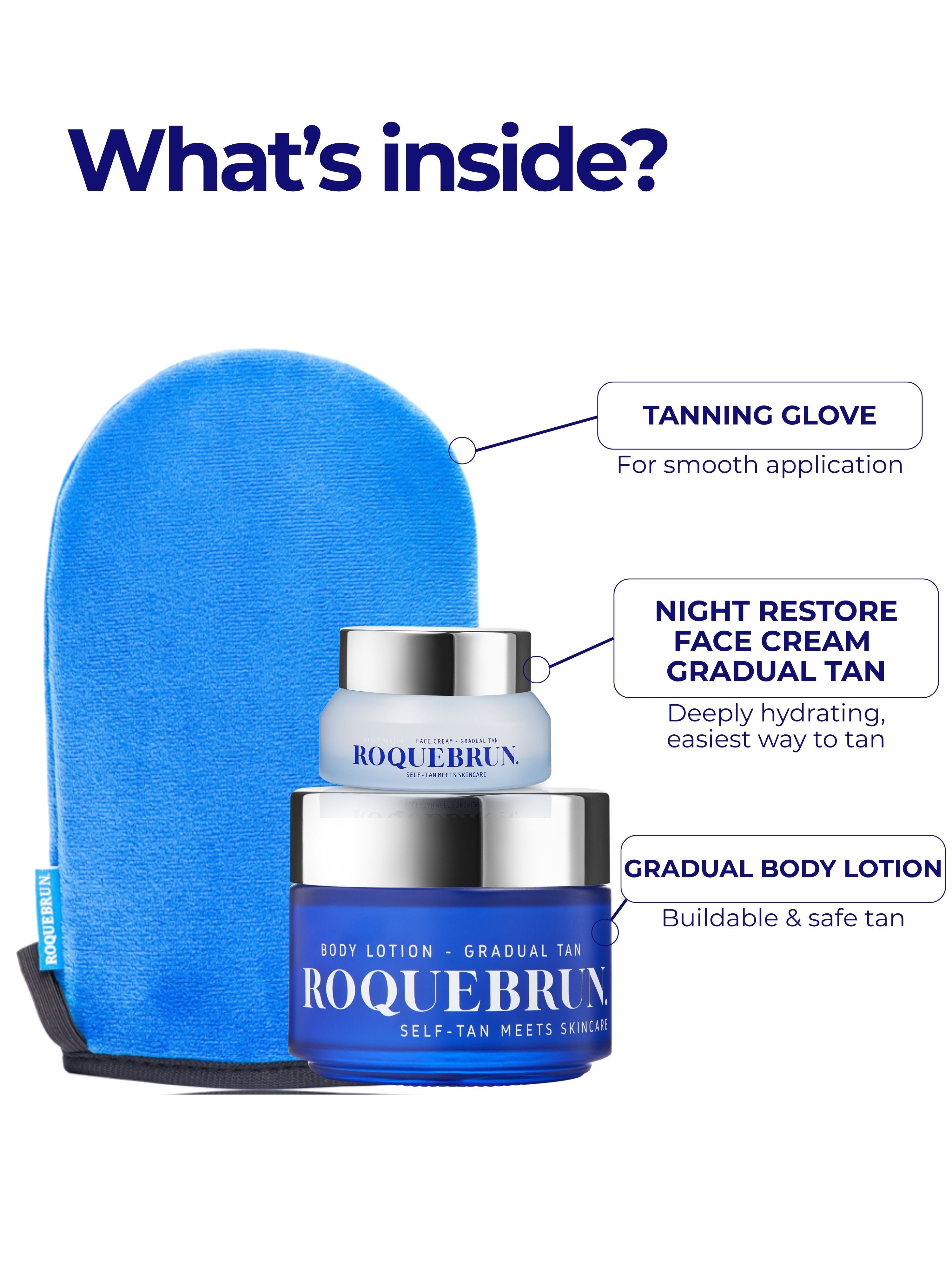 TAN OUT OF TEN: gradual tan mini's