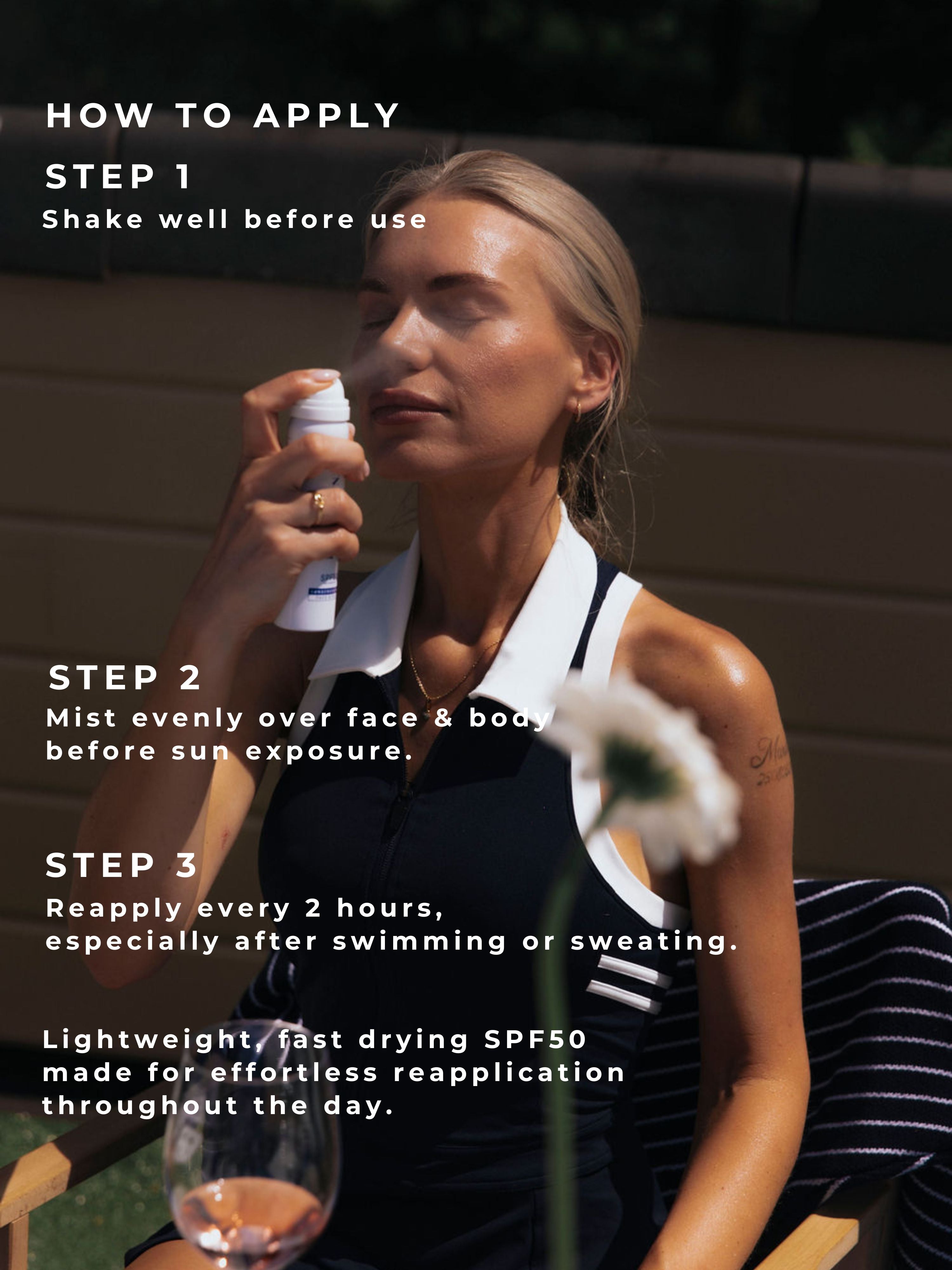 GOLF x ROQUEBRUN. face mist SPF50